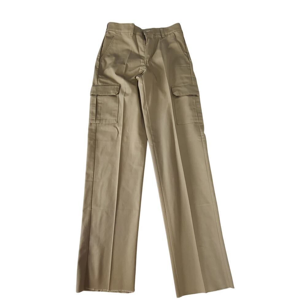 Redkap mens work cargo pants beige Size 30 unfinished length 36.5" uniform